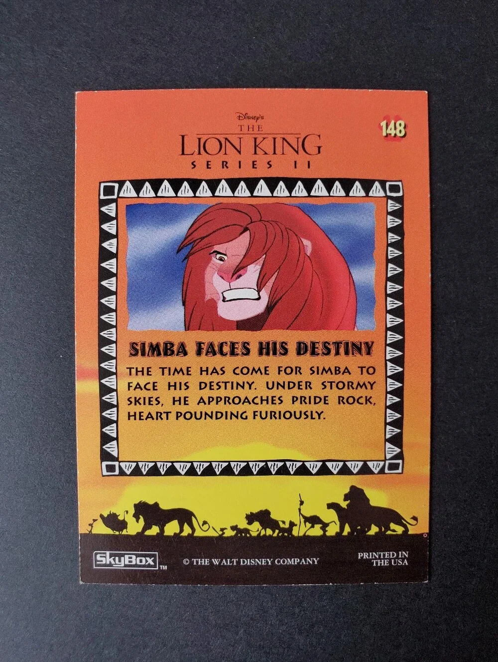 SkyBox/Disney | The Lion King: Series II | Simba Faces His Destiny 148 | MP Card